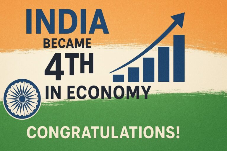 India Becomes the 4th Largest Economy in the World